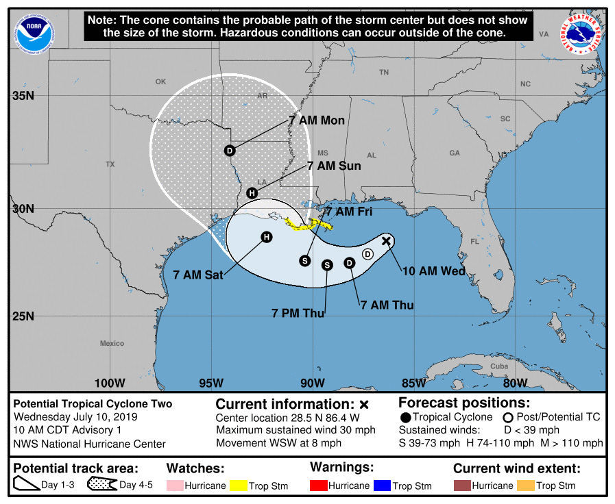 Potential Tropical Cyclone Two